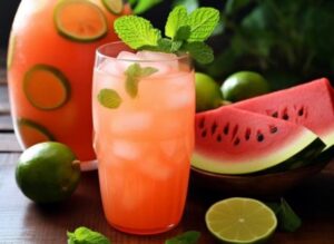 Watermelon Basil Seeds Drink Recipe