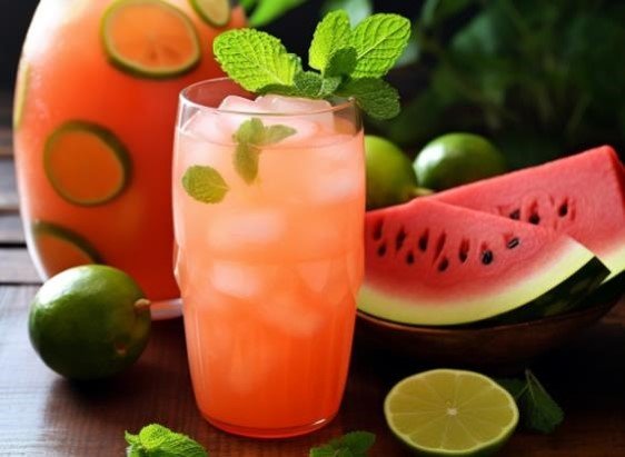 Watermelon Basil Seeds Drink Recipe