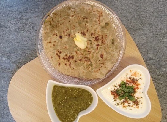 Coriander Stem Paratha Recipe